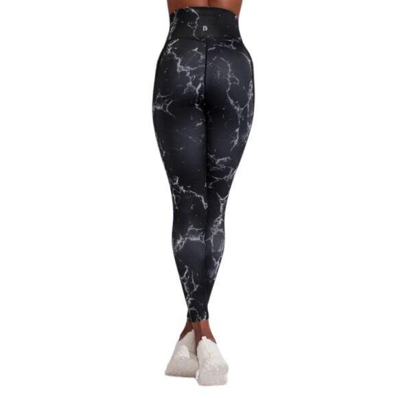 BuffBunny Marble Limitless Leggings‎ Super High Waist Black  Side Pockets Sz S - Picture 6 of 16